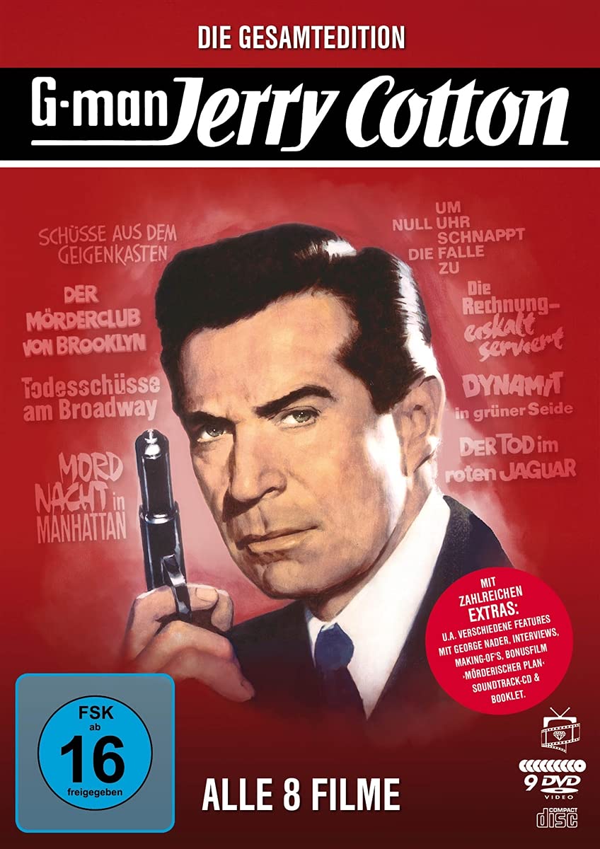 Jerry Cotton - Die Gesamtedition: Alle 8 Filme (Filmjuwelen)  (inkl. Soundtrack-CD