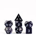 Metallic Dice Games 16mm Gemstone Stone Poly DND Dice Set: Blue Sandstone, Role Playing Game Dice for Dungeons and Dragons