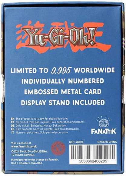 Yu-Gi-Oh! KON-YGO26 Limited Edition Metal Collectible Exodia The Forbidden One, Silver