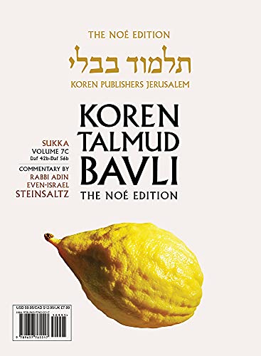 Koren Talmud Bavli V7c: Sukka, Daf 42a-56b, Noeי Color Pb, H/E