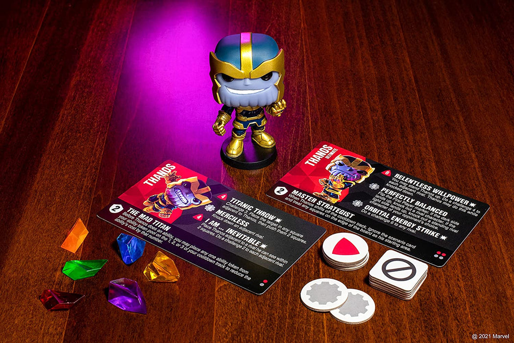 FUNKO GAMES- Funkoverse: Marvel Thanos Expansion Pack (1 Exclusive Funko Pop Figures) Other Various Juego de Mesa, Multicolor, Talla única (54434