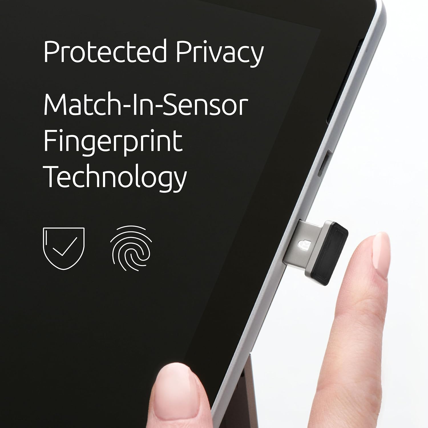 Kensington Fingerabdruckscanner VeriMark IT, USB-Fingerabdruckleser- und scanner für Windows 10 Hallo, Biometrischer Sicherheitsscanner für Unternehmen, K64704EU