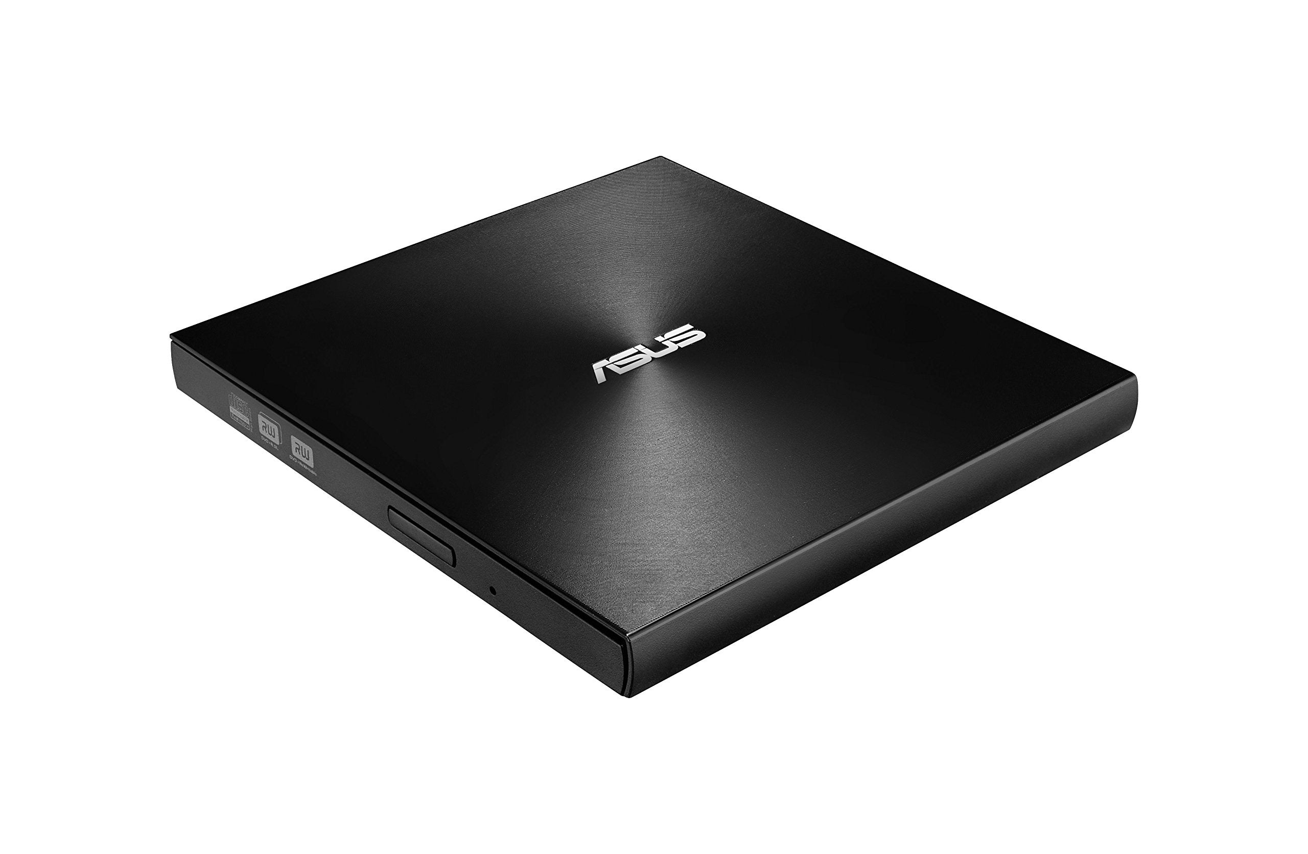 Asus Masterizzatore Esterno ZenDrive U9M (SDRW-08U9M-U/BLK), Lettore Ultra Slim 8x, CD/DVD, Supporto M-Disc, USB Type-C, compatibile con Windows e Mac OS