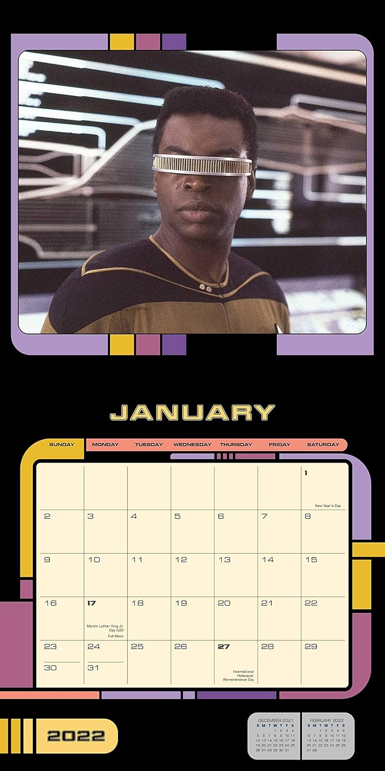 Star Trek: The Next Generation 2022 Wall Calendar