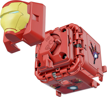 Marvel Avengers Battle Cubes 2-Pack, Iron Man VS Thor, Unleash Power, Launch Attack, 2 Cubes & 6 Tokens, RPS Auto-Battle System, Battle Cube APP, Collectible Pocket-Sized Game, Ages 5+