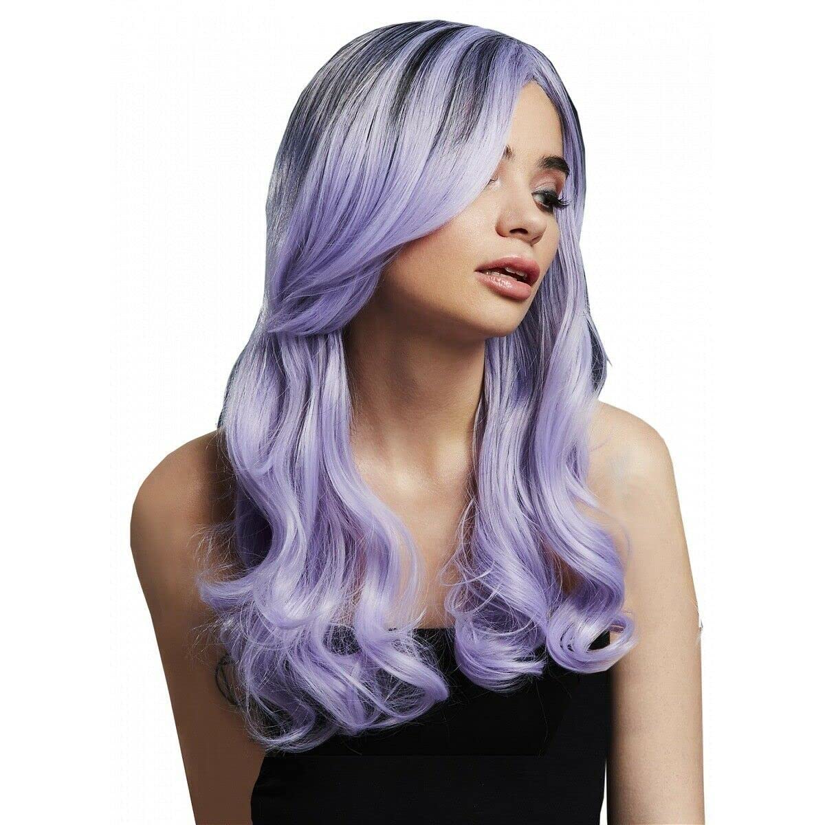 Smiffys Fever Khloe Wig, True Blend, Lilac