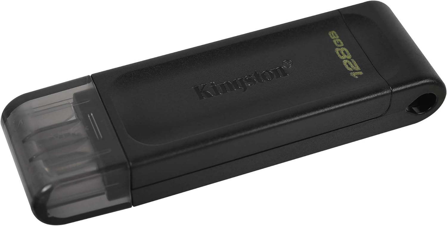 Kingston DataTraveler 70 - DT70/128GB Unidad Flash USB-C, Negro