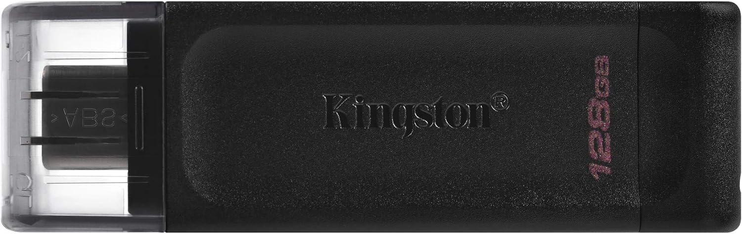 Kingston DataTraveler 70 - DT70/128GB Unidad Flash USB-C, Negro