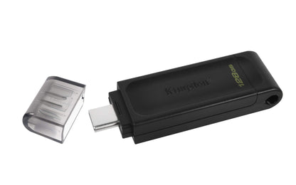 Kingston DataTraveler 70 - DT70/128GB Unidad Flash USB-C, Negro