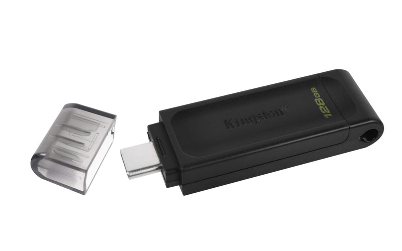 Kingston DataTraveler 70 - DT70/128GB Unidad Flash USB-C, Negro