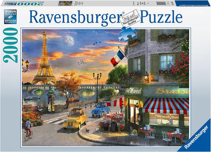 Ravensburger Paris Sunset 2000 Piece Jigsaw Puzzles for Adults & Kids Age 12 Years Up - France