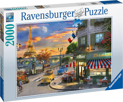 Ravensburger Paris Sunset 2000 Piece Jigsaw Puzzles for Adults & Kids Age 12 Years Up - France