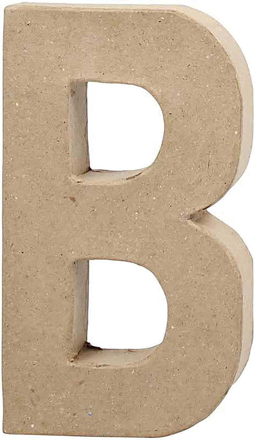 Creativ 26601 20.5 cm 1-Piece Papier Mache Letter B, Beige