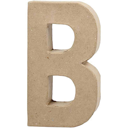 Creativ 26601 20.5 cm 1-Piece Papier Mache Letter B, Beige