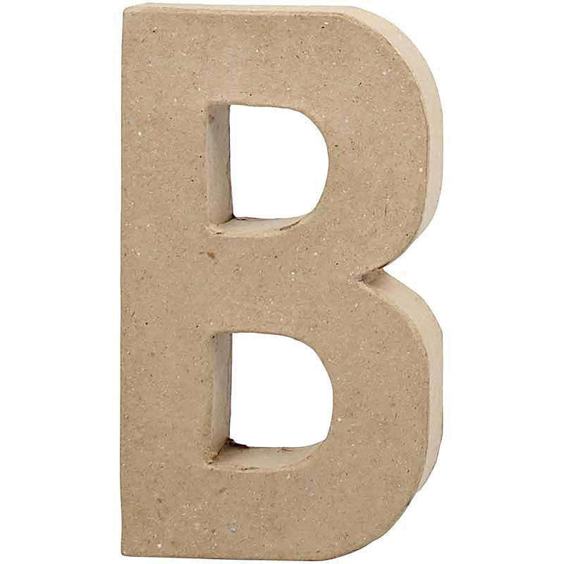 Creativ 26601 20.5 cm 1-Piece Papier Mache Letter B, Beige