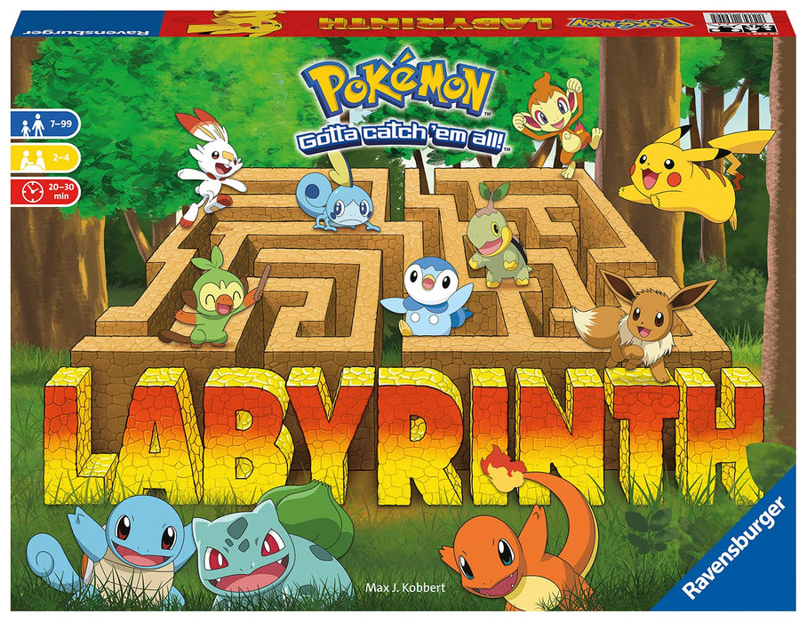 Ravensburger Pokémon Labyrinth Family Board Game for Kids & Adults Age 7 & Up - So Easy to Learn & Play with Great Replay Value,2 - 4 Players