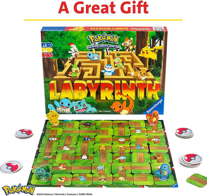 Ravensburger Pokemon Labyrinth - Moving Maze Family Board Games for Kids Age 7 Years Up - 2 to 4 Players - Gifts for Boys and Girls