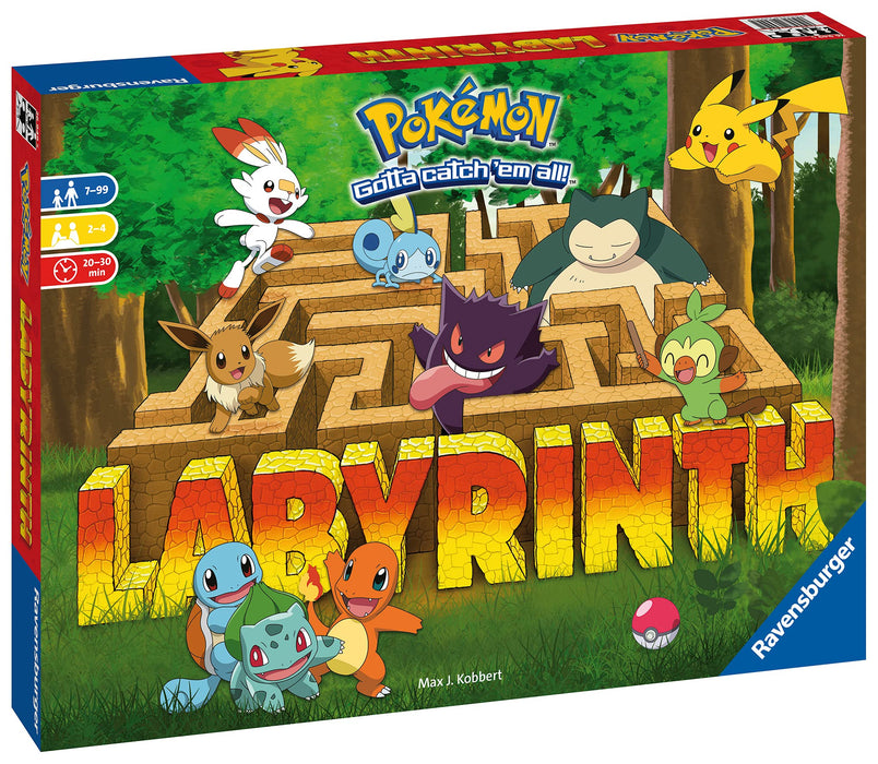 Ravensburger Pokémon Labyrinth Family Board Game for Kids & Adults Age 7 & Up - So Easy to Learn & Play with Great Replay Value,2 - 4 Players