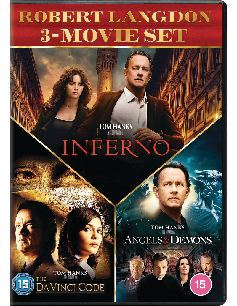 Angels & Demons / The Da Vinci Code / Inferno 3 DVD SET