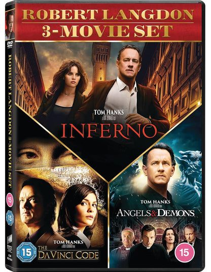 Angels & Demons / The Da Vinci Code / Inferno 3 DVD SET