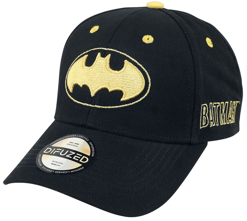 Difuzed Ba730176btm DC Comics Batman Baseball Cap, Black, One Size