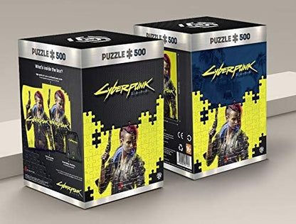Good Loot Cyberpunk 2077 Female V - 500 Pieces Jigsaw Puzzle 34cm x 48cm | Includes Poster and Bag | Game Artwork for Adults and Teenagers, (1062437) 500 pcs Cyberpunk 2077 Female V