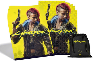 Good Loot Cyberpunk 2077 Female V - 500 Pieces Jigsaw Puzzle 34cm x 48cm | Includes Poster and Bag | Game Artwork for Adults and Teenagers, (1062437) 500 pcs Cyberpunk 2077 Female V