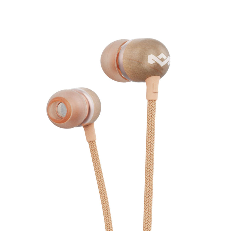 House of Marley Smile Jamaica Wireless 2 In-Ear Headphones - Noise Isolating Bluetooth Earphones, 9 Hours Playtime, w/Quick Charge, IPX-4 Waterproof, Microphone, FSC Certified Wood