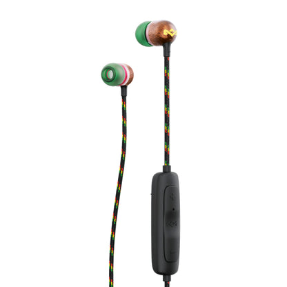 House of Marley Smile Jamaica Wireless 2 In-Ear Headphones - Noise Isolating Bluetooth Earphones, 9 Hours Playtime, w/ Quick Charge, IPX-4 Waterproof, Microphone, FSC Certified Wood