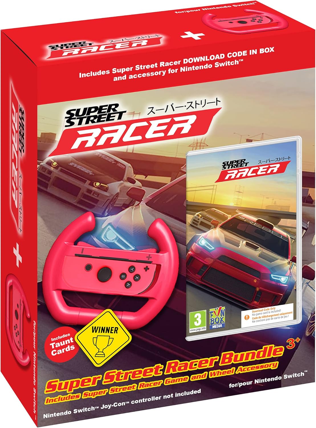Super Street Racer Bundle + Wheel Accessory Nintendo Switch Game  (Nintendo Switch