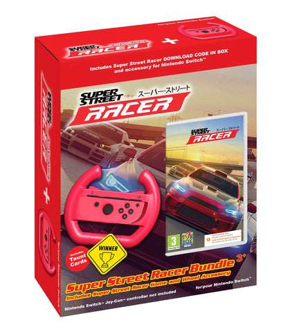 Super Street Racer Bundle + Wheel Accessory Nintendo Switch Game  (Nintendo Switch