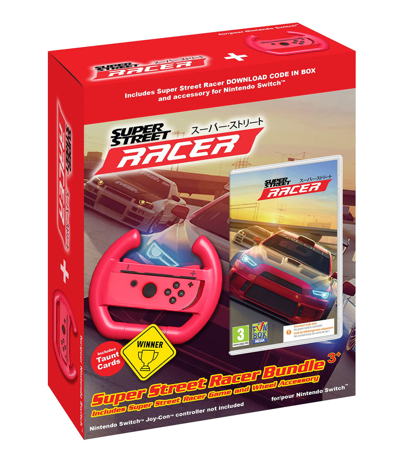 Super Street Racer Bundle + Wheel Accessory Nintendo Switch Game  (Nintendo Switch