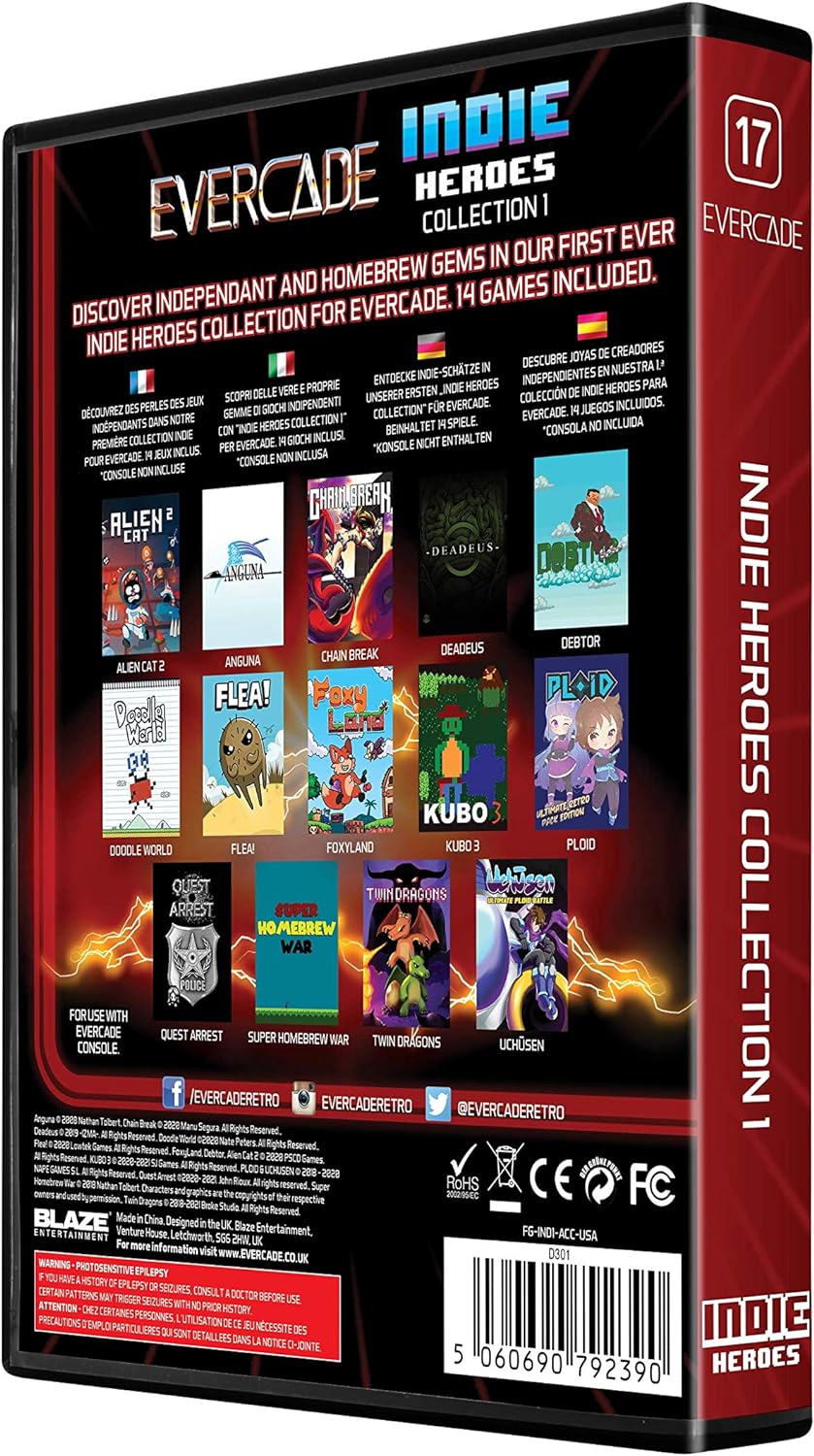 Evercade Indie Heroes Collection 1 Cartridge (Electronic Games