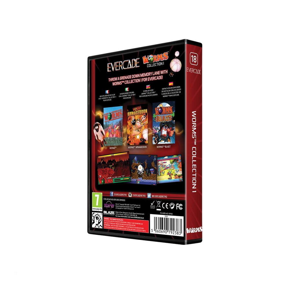 Evercade Worms Collection 1 Cartridge (Electronic Games