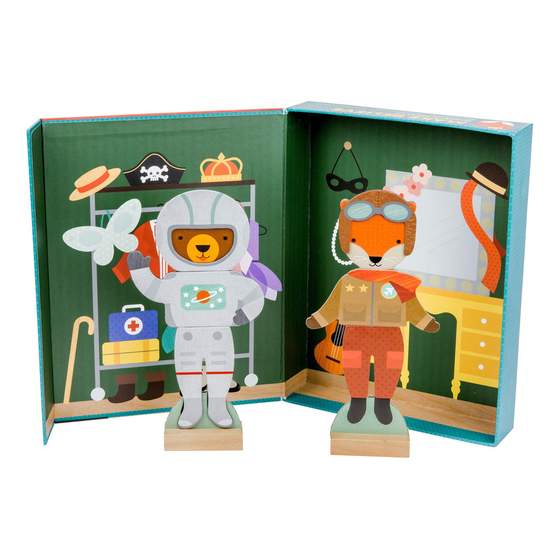 Petit Collage PTC267 Magnetic Playset-Make Believe Dress Up, Green