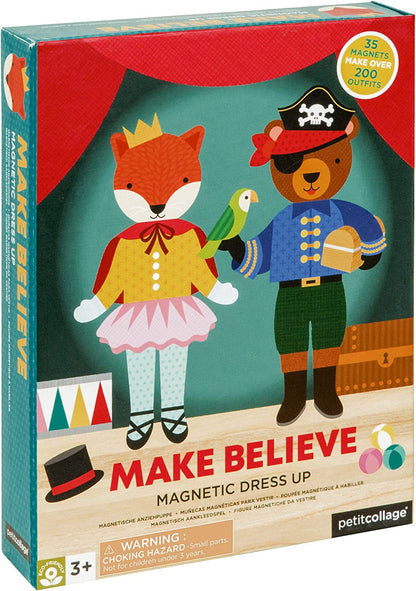 Petit Collage PTC267 Magnetic Playset-Make Believe Dress Up, Green