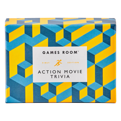 Games Room Action Movie Trivia Card Game – Trivia Games for Adults and Kids – 2+ Players – Includes 140 Unique Question Cards – Fun Quiz Cards That Make a Great Gift