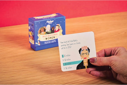 Ridley’s Inspirational Women Trivia Card Game – Quiz Game for Adults and Kids – 2+ Players – Includes 80 Cards with Unique Questions – Fun Family Game – Makes a Great Gift