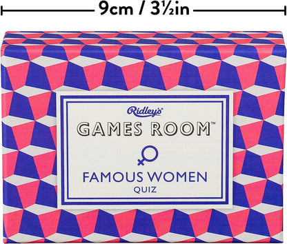 Ridley’s Famous Women Trivia Card Game – Trivia Games for Adults and Kids – 2+ Players – Includes 140 Unique Question Cards – Fun Quiz Cards That Make a Great Gift Trivia Famous Women