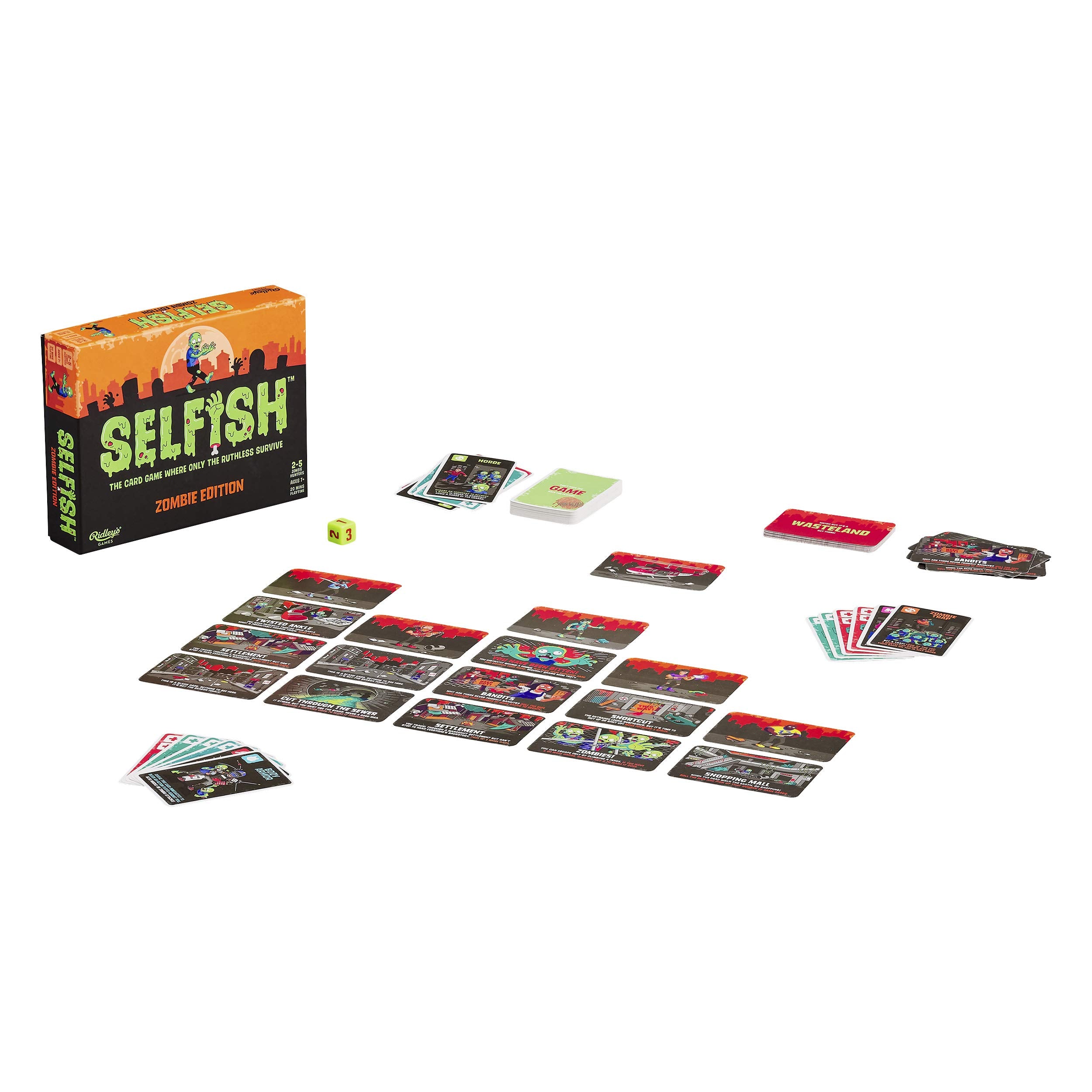 Ridley's Games GME028 Selfish: Zombie Edition Game Strategy, Multicoloured