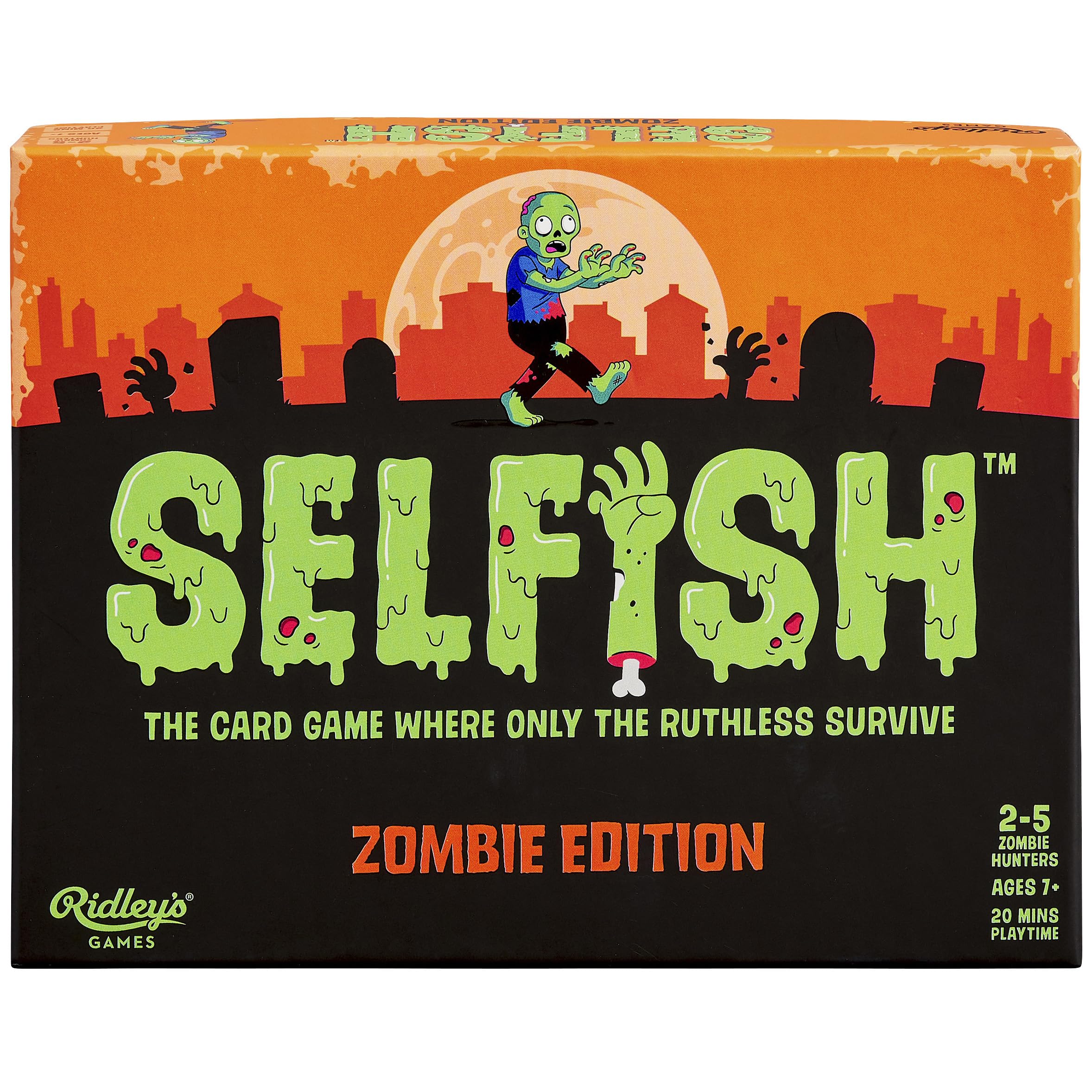 Ridley's Games GME028 Selfish: Zombie Edition Game Strategy, Multicoloured