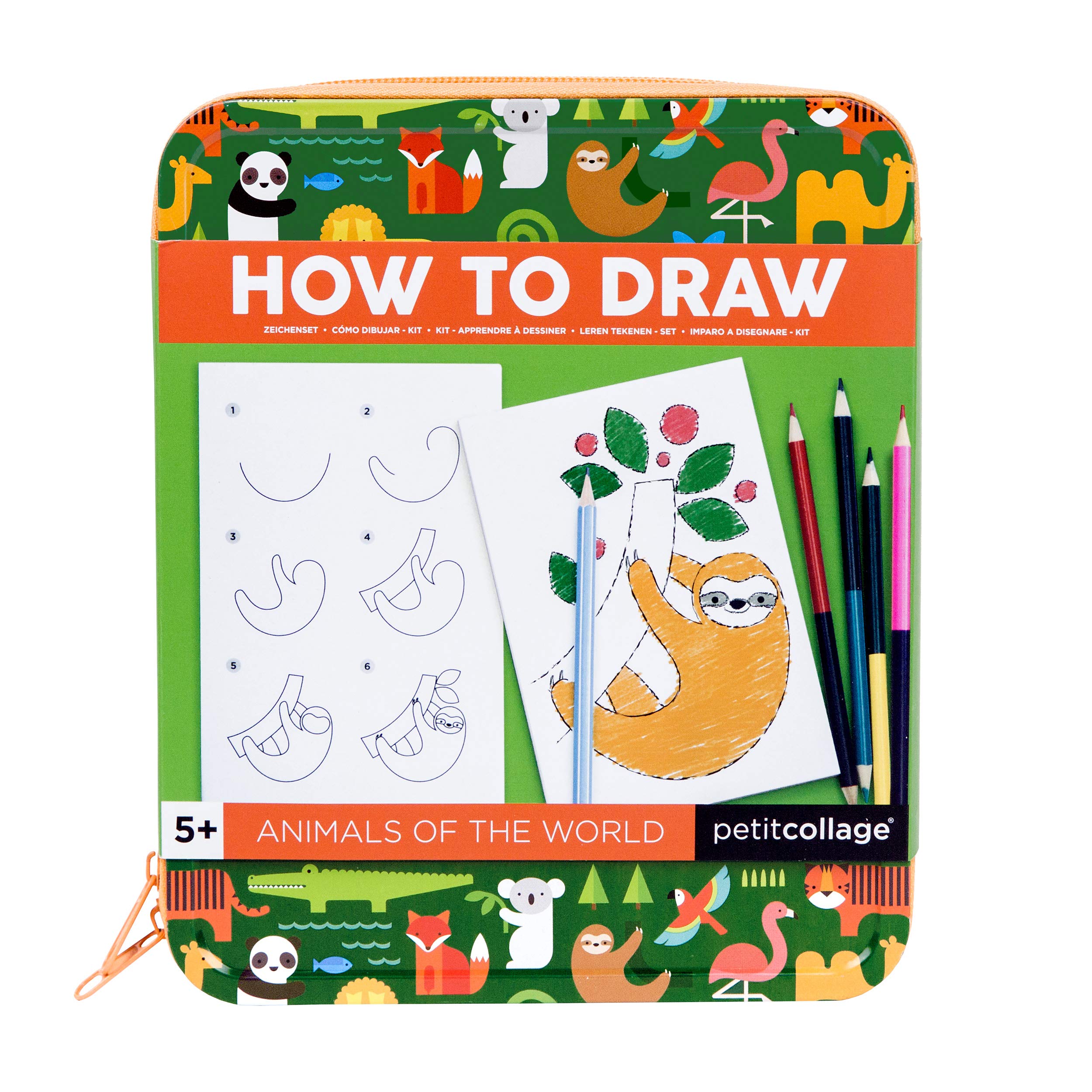 Petit Collage How to Draw Animals of the World