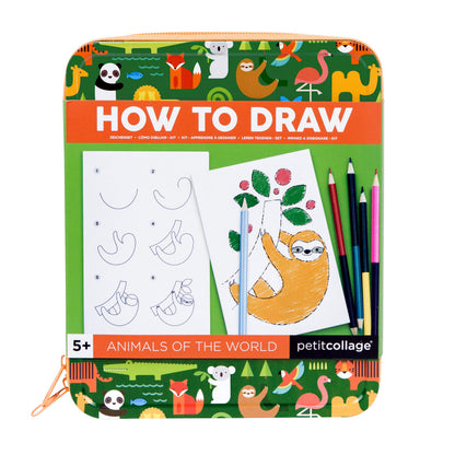 Petit Collage How to Draw Animals of the World