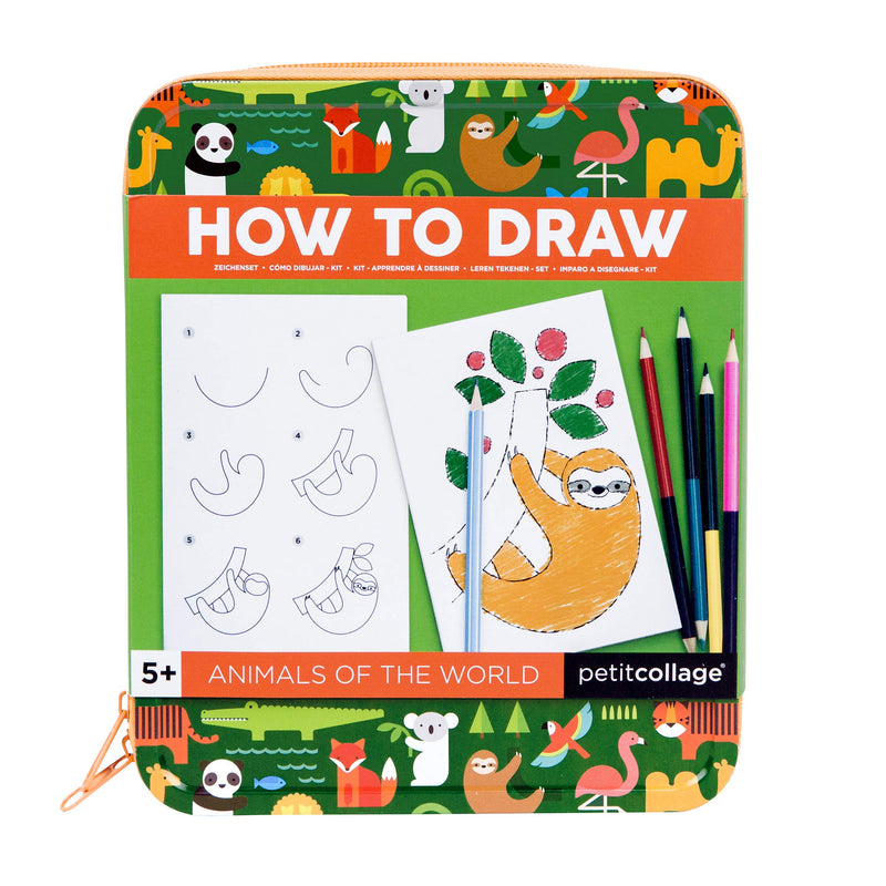 Petit Collage How to Draw Animals of the World