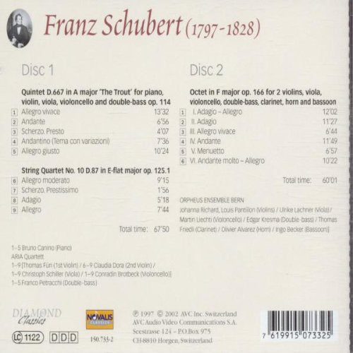 Schubert: Quintet D.667 - The Trout / Quartet No. 10 D.87 / Octet D.803