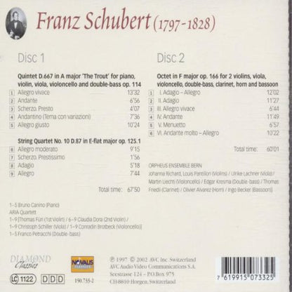 Schubert: Quintet D.667 - The Trout / Quartet No. 10 D.87 / Octet D.803