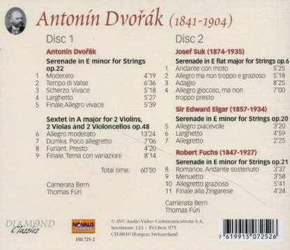 Dvorak Serenade For Strings Op.22 / Sextet For Two Violins Two Violas Two Cellos Op.48. Suk