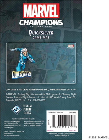 Fantasy Flight Games, Marvel Champions: Quicksilver Game Mat, Card Game, Ages 14+, 1-4 Players, 60 Minutes Playing Time, Multicolor, FFGMS23