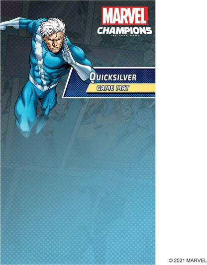 Fantasy Flight Games, Marvel Champions: Quicksilver Game Mat, Card Game, Ages 14+, 1-4 Players, 60 Minutes Playing Time, Multicolor, FFGMS23
