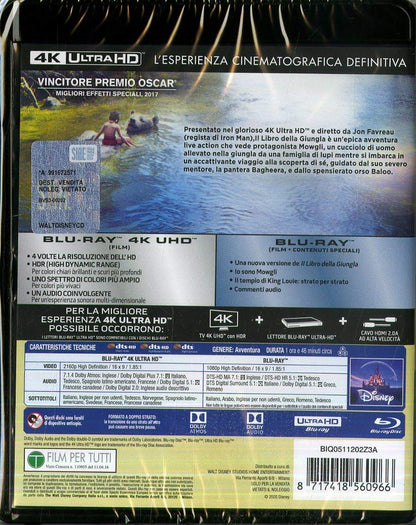 Libro Della Giungla 4K Ultra-HD (2 Blu-Ray)